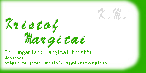 kristof margitai business card
